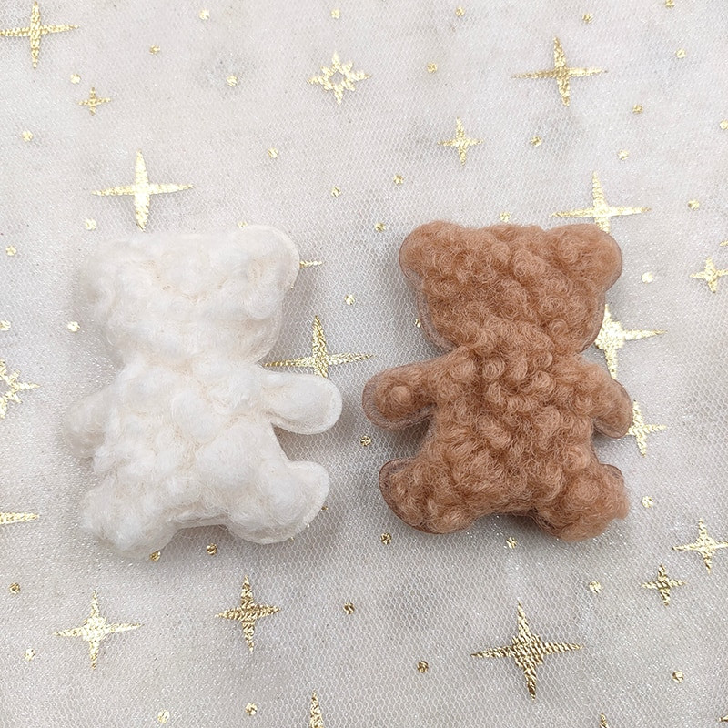 40 tk 5 * 5,5 cm karvane karu polsterdatud aplikatsioon isetegemise peakatete jaoks, käsitöö, plaastrid, kaunistused, kaunistused, rõivatarvikud