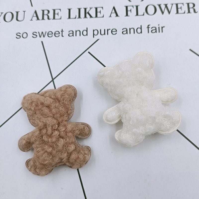 40 tk 5 * 5,5 cm karvane karu polsterdatud aplikatsioon isetegemise peakatete jaoks, käsitöö, plaastrid, kaunistused, kaunistused, rõivatarvikud