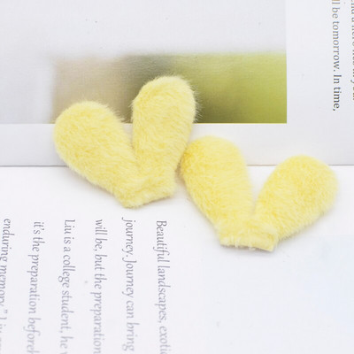 24vnt Kawaii Rabbit Ausys Paminkštintos pliušinės aplikacijos, skirtos pasidaryk pats galvos apdangalai Plaukų segtukai Dekoro aksesuarai Drabužiai Skrybėlės Batai Siuvimo Pleistrai