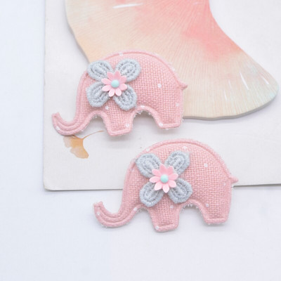 10 kom 50*30 mm podstavljeni slon sa smolastim cvjetnim aplikacijama za odjeću, šeširi, tajice, zakrpe, DIY pokrivala za glavu, kopče za kosu, dodaci