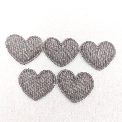 100 tk 3,5 * 3 cm vildist südamega polsterdatud aplikatsioon isetegemise peakatete jaoks käsitööna plaastrid Dekoratsioon kaunistused rõivatarvikud