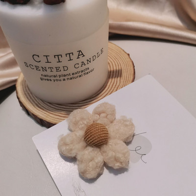 15 tk/partii 6,5 cm vildist plüüsist lilled polsterdatud aplikatsioonid isetegemise jaoks müts Riided säärised õmblustarbed peakatete kaunistusplaastrid