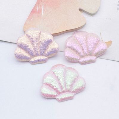 40 kom 34*28 mm podstavljene sjajne kožne školjke aplikacije za odjeću šeširi pribor za šivanje zakrpe DIY pokrivala za kosu kopče za kosu mašna dekor