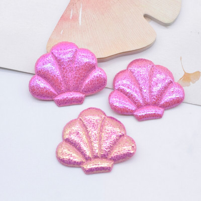 40 kom 34*28 mm podstavljene sjajne kožne školjke aplikacije za odjeću šeširi pribor za šivanje zakrpe DIY pokrivala za kosu kopče za kosu mašna dekor