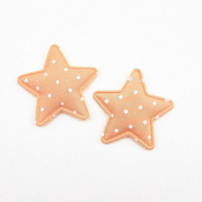 50 tk 3,5 cm täppkangast polsterdatud täheaplikatsioon isetegemise peakatete jaoks Juukseklambrid Dekoratsioon Beebimütsid Peapaelad Kaunistused Aksessuaarid Plaastrid