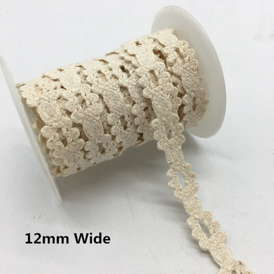 2 γιάρδες/παρτίδα Ενδύματα Ραπτικό Ύφασμα Ιβουάρ Κρέμα Μαύρο Διακοσμητικό Βαμβακερό Δαντελένιο Ύφασμα Κορδέλα Χειροποίητα Αξεσουάρ