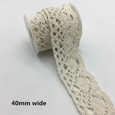 2 γιάρδες/παρτίδα Ενδύματα Ραπτικό Ύφασμα Ιβουάρ Κρέμα Μαύρο Διακοσμητικό Βαμβακερό Δαντελένιο Ύφασμα Κορδέλα Χειροποίητα Αξεσουάρ