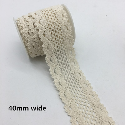 2 γιάρδες/παρτίδα Ενδύματα Ραπτικό Ύφασμα Ιβουάρ Κρέμα Μαύρο Διακοσμητικό Βαμβακερό Δαντελένιο Ύφασμα Κορδέλα Χειροποίητα Αξεσουάρ