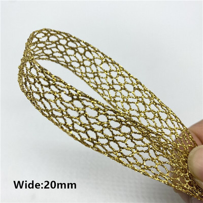 2 jarda/lot 100% pamučna čipkasta vrpca za odjeću Tkanina za šivanje Obrub slonovače Heklana pamučna čipkana vrpca Ručno izrađeni dodaci