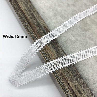 2 jardi/partii 10–50 mm valge puuvillane pitslint rõivaste õmbluskanga jaoks, puuvillane heegeldatud pitskangas käsitsi valmistatud aksessuaarid