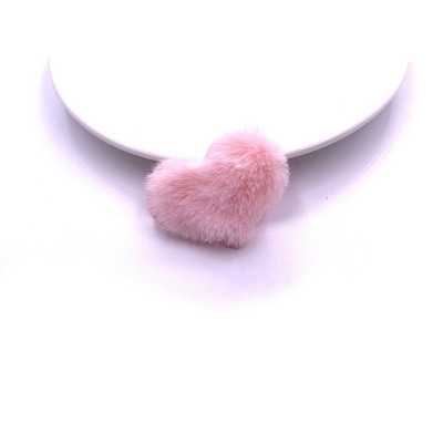 30 buc/lot 5*4 cm aplicații căptușite în formă de inimă de pluș pentru decorarea căptușelii accesorii de păr lucrate manual