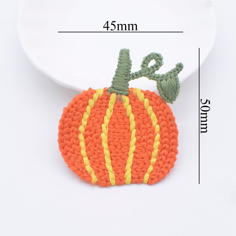 8 tk 45*50 mm kõrvitsa puuvilja aplikatsioon isetegemise jaoks riided müts kingad õmblusplaastrid peakatted juukseklambrid kaunistustarvikud