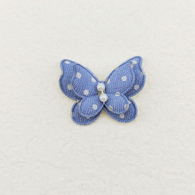 30 buc/lot, 4*3,5 cm, două straturi, aplicații căptușite cu fluturi cu puncte pentru articole de cusut pentru haine, bricolaj, accesorii pentru cleme de păr, plasture