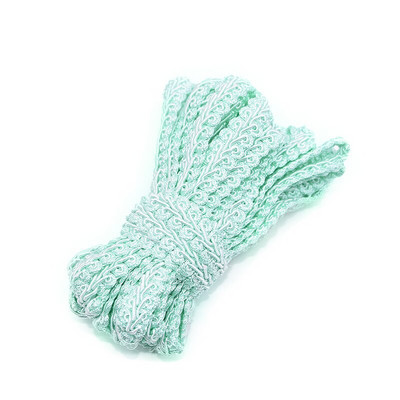 5/10M 12mm pitsiäärne pael polüester sajajalgne punutud pitsõmblusriided aksessuaarid kõverpits DIY käsitöö pulmadekoratsioon