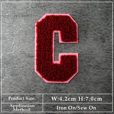 ABCDEFGHIJKLMN Patch-uri cu litere în limba engleză Pânză Reparare Decorare haine Îmbrăcăminte Cusut Decorare Aplic Insigne Culoare