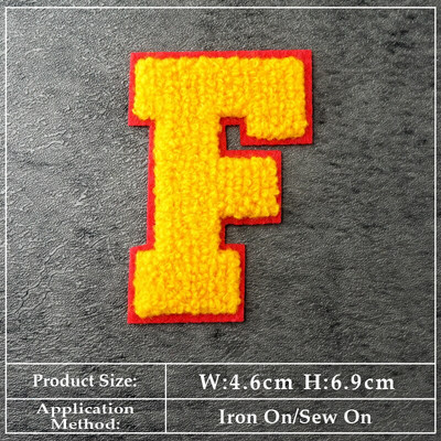 ABCDEFGHIJKLMN Patch-uri cu litere în limba engleză Pânză Reparare Decorare haine Îmbrăcăminte Cusut Decorare Aplic Insigne Culoare