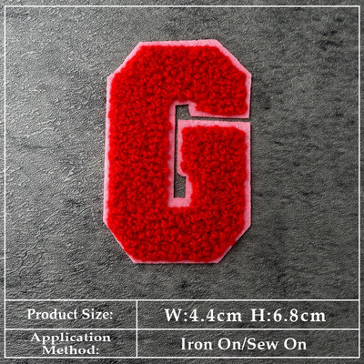 ABCDEFGHIJKLMN Patch-uri cu litere în limba engleză Pânză Reparare Decorare haine Îmbrăcăminte Cusut Decorare Aplic Insigne Culoare
