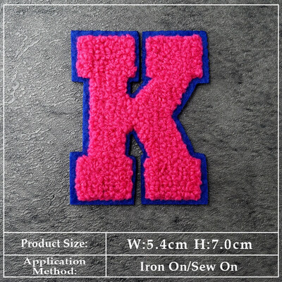 ABCDEFGHIJKLMN Patch-uri cu litere în limba engleză Pânză Reparare Decorare haine Îmbrăcăminte Cusut Decorare Aplic Insigne Culoare