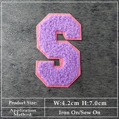 ABCDEFGHIJKLMN Patch-uri cu litere în limba engleză Pânză Reparare Decorare haine Îmbrăcăminte Cusut Decorare Aplic Insigne Culoare