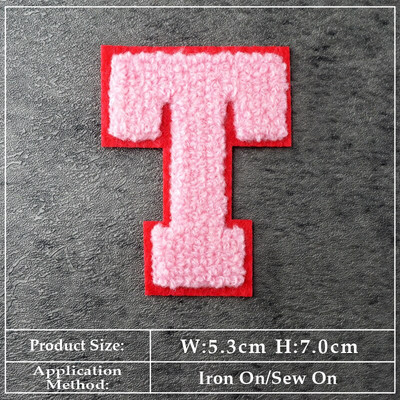 ABCDEFGHIJKLMN Patch-uri cu litere în limba engleză Pânză Reparare Decorare haine Îmbrăcăminte Cusut Decorare Aplic Insigne Culoare