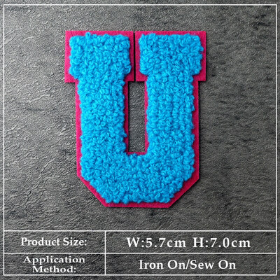 ABCDEFGHIJKLMN Patch-uri cu litere în limba engleză Pânză Reparare Decorare haine Îmbrăcăminte Cusut Decorare Aplic Insigne Culoare