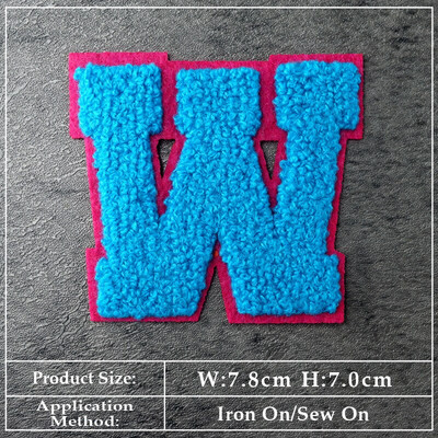 ABCDEFGHIJKLMN Patch-uri cu litere în limba engleză Pânză Reparare Decorare haine Îmbrăcăminte Cusut Decorare Aplic Insigne Culoare