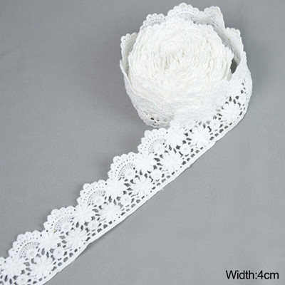 5 jardi valge pits piim siid vees lahustuv tikand pits lint ääriskangas õmblemiseks rõivad tarvikud käsitsi valmistatud meisterdatud käsitöö