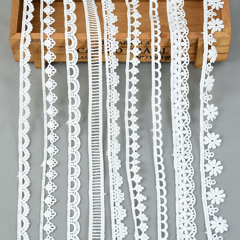 5 jardi valge pits piim siid vees lahustuv tikand pits lint ääriskangas õmblemiseks rõivad tarvikud käsitsi valmistatud meisterdatud käsitöö