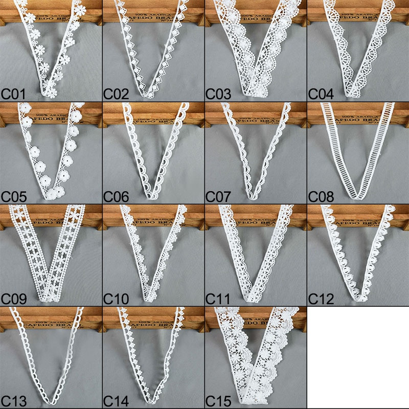 5 jardi valge pits piim siid vees lahustuv tikand pits lint ääriskangas õmblemiseks rõivad tarvikud käsitsi valmistatud meisterdatud käsitöö