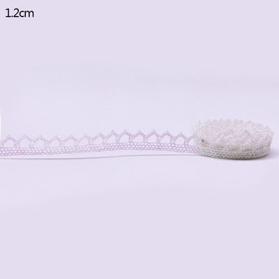 5/10 jardų aukso/sidabro nėrinių apdailos juostelės, blizgančios, nertos, 7–24 mm juostelės, juostos dekoro „pasidaryk pats“ amatų dovanų pakavimo siuvimo reikmenys