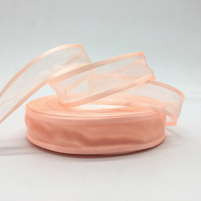 Comerț cu ridicata 5Yards 1"(25mm) Fundă roșie cu panglică din organza, nuntă, petrecere de Crăciun, decorare pentru împachetare, dantelă, artizanat