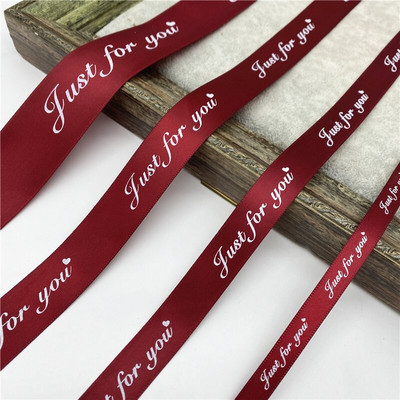 5 jardi 10/20/25/38 mm poliesterska vrpca otisnuta SAMO ZA VAS Vrpca za ručno rađeno romantično darovno pakiranje Vjenčana dekoracija