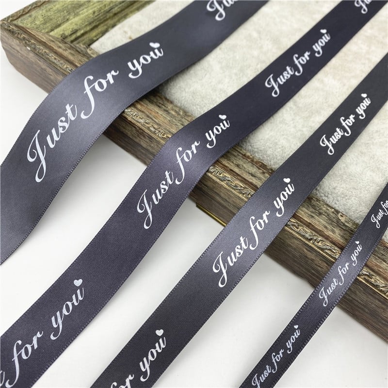 5 jardi 10/20/25/38 mm poliesterska vrpca otisnuta SAMO ZA VAS Vrpca za ručno rađeno romantično darovno pakiranje Vjenčana dekoracija