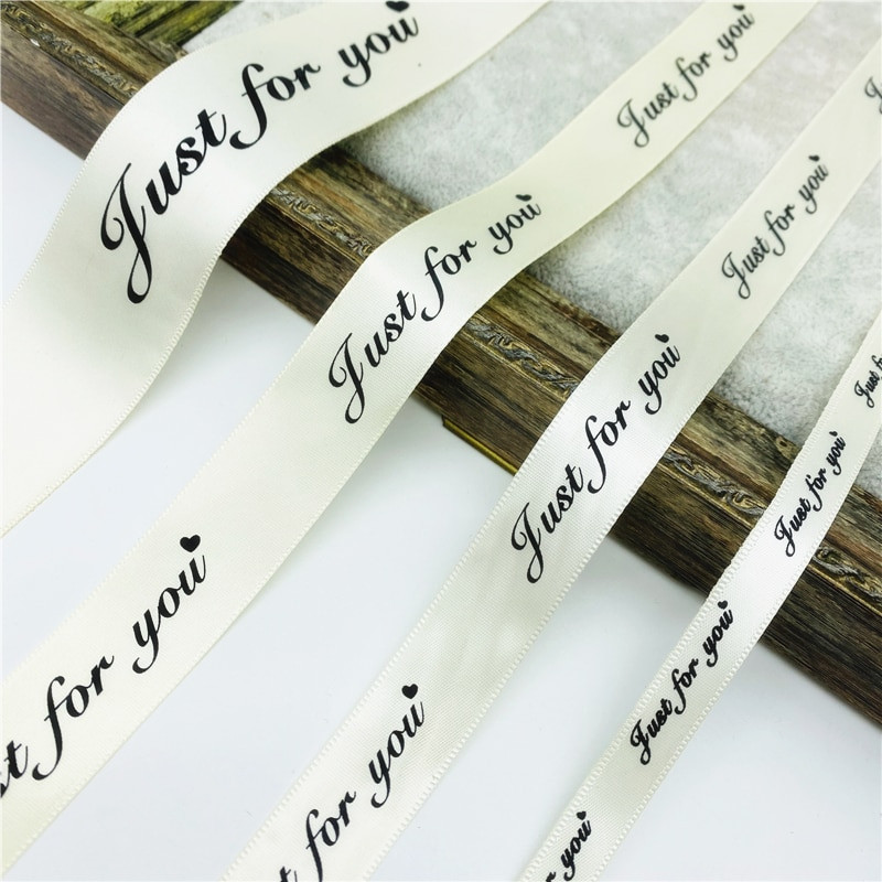 5 jardi 10/20/25/38 mm poliesterska vrpca otisnuta SAMO ZA VAS Vrpca za ručno rađeno romantično darovno pakiranje Vjenčana dekoracija