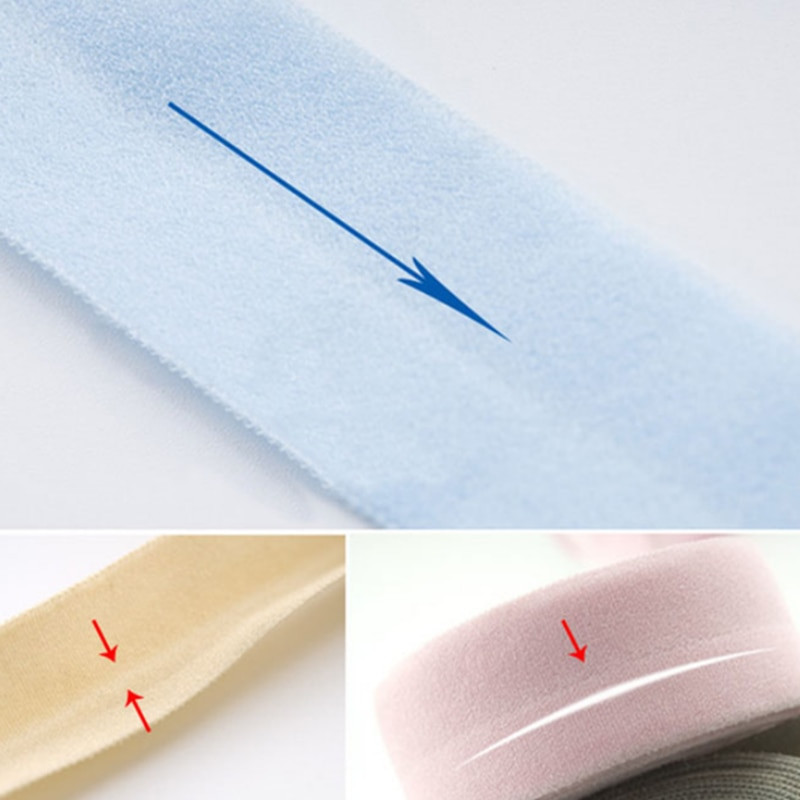 5 γιάρδες/Παρτίδα 1" (25 χιλιοστά) Ελαστική ζώνη πολύχρωμη διπλωμένη πάνω από Spandex Ελαστική κορδέλα για ράψιμο αξεσουάρ ρούχου με κορδέλα με κορδέλα