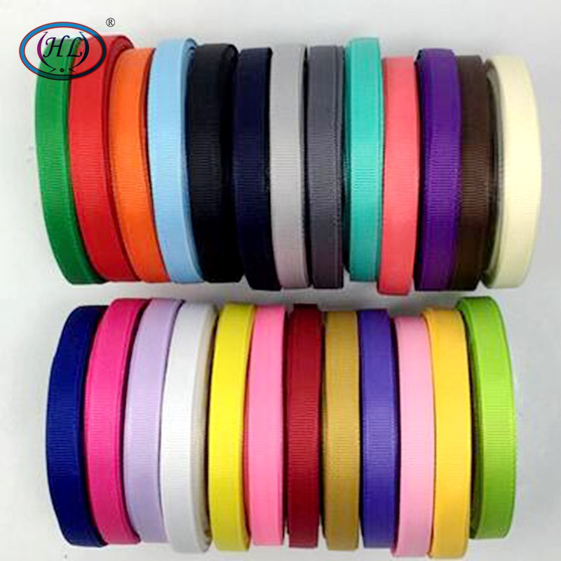 HL 5 Meters 6mm/10mm/15mm/20mm/25mm/40mm Grosgrain Κορδέλες Χειροποίητα DIY Αξεσουάρ Κεφαλής Δώρο Γάμου Διακοσμητικό Περιτύλιγμα