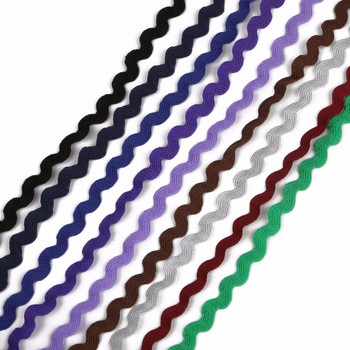 15 ярда/лот 8 мм многоцветна териленова лента Ric Rac Zig Zag дантелена украса лента за сватбена декорация Ръчно изработени Направи си сам шевни занаяти
