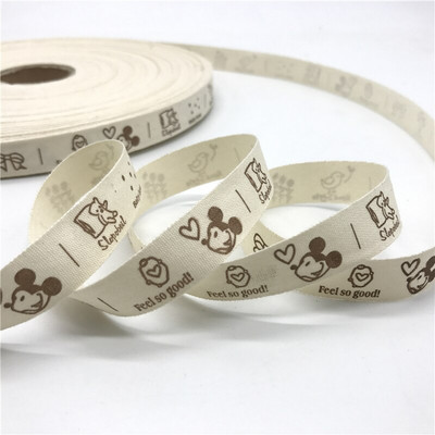 5 jardi/lot 15 mm pamučne vrpce ručno izrađenog dizajna tiskane pamučne vrpce za vjenčanje Božićni ukrasi DIY tkanina za šivanje