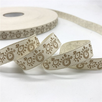 5 jardi/lot 15 mm pamučne vrpce ručno izrađenog dizajna tiskane pamučne vrpce za vjenčanje Božićni ukrasi DIY tkanina za šivanje