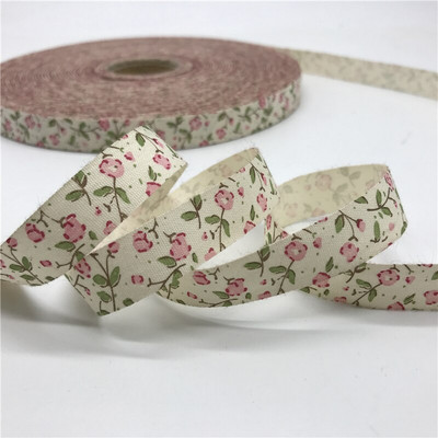 5 jardi/lot 15 mm pamučne vrpce ručno izrađenog dizajna tiskane pamučne vrpce za vjenčanje Božićni ukrasi DIY tkanina za šivanje