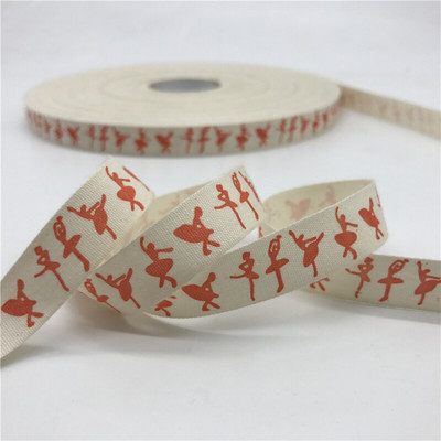5 jardi/lot 15 mm pamučne vrpce ručno izrađenog dizajna tiskane pamučne vrpce za vjenčanje Božićni ukrasi DIY tkanina za šivanje