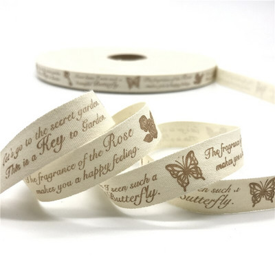 5 jardi/lot 15 mm pamučne vrpce ručno izrađenog dizajna tiskane pamučne vrpce za vjenčanje Božićni ukrasi DIY tkanina za šivanje