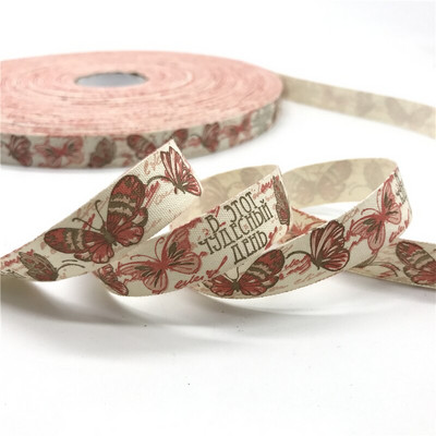 5 jardi/lot 15 mm pamučne vrpce ručno izrađenog dizajna tiskane pamučne vrpce za vjenčanje Božićni ukrasi DIY tkanina za šivanje