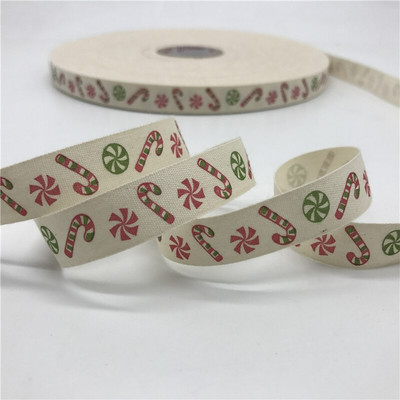 5 jardi/lot 15 mm pamučne vrpce ručno izrađenog dizajna tiskane pamučne vrpce za vjenčanje Božićni ukrasi DIY tkanina za šivanje