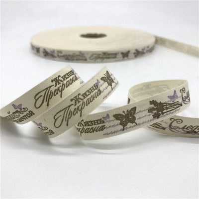 5 jardi/lot 15 mm pamučne vrpce ručno izrađenog dizajna tiskane pamučne vrpce za vjenčanje Božićni ukrasi DIY tkanina za šivanje