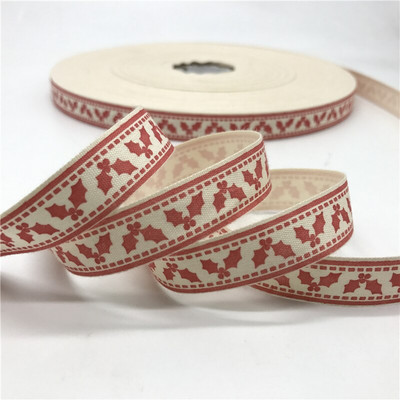 5 jardi/lot 15 mm pamučne vrpce ručno izrađenog dizajna tiskane pamučne vrpce za vjenčanje Božićni ukrasi DIY tkanina za šivanje