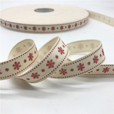 5 jardi/lot 15 mm pamučne vrpce ručno izrađenog dizajna tiskane pamučne vrpce za vjenčanje Božićni ukrasi DIY tkanina za šivanje