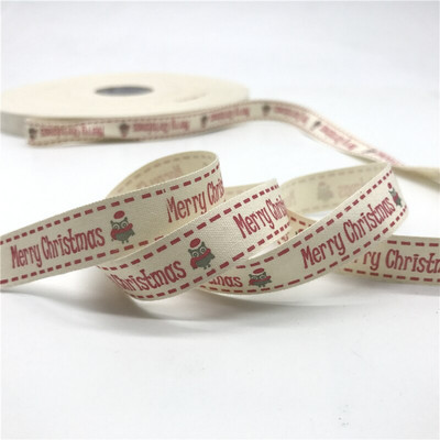 5 jardi/lot 15 mm pamučne vrpce ručno izrađenog dizajna tiskane pamučne vrpce za vjenčanje Božićni ukrasi DIY tkanina za šivanje