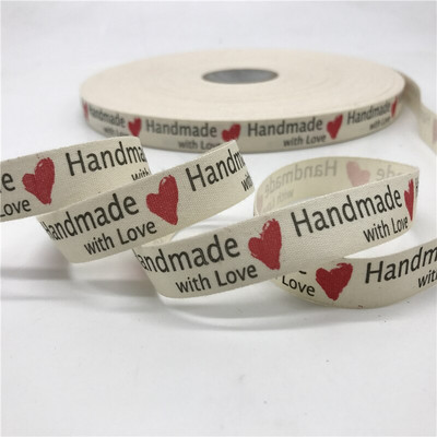 5 jardi/lot 15 mm pamučne vrpce ručno izrađenog dizajna tiskane pamučne vrpce za vjenčanje Božićni ukrasi DIY tkanina za šivanje