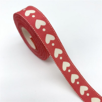 5 jardi/lot 15 mm pamučne vrpce ručno izrađenog dizajna tiskane pamučne vrpce za vjenčanje Božićni ukrasi DIY tkanina za šivanje